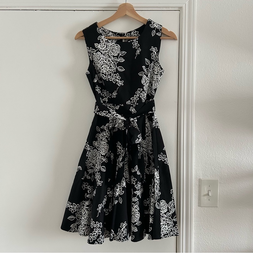 Black and White Cocktail Dress